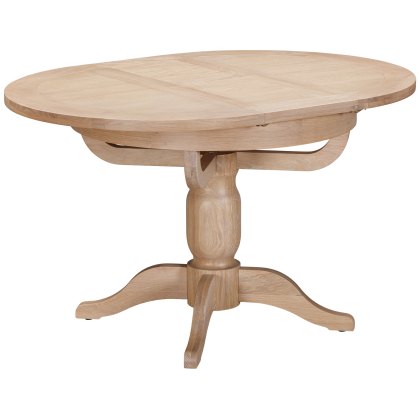 Wiltshire Oak Round Extending Pedestal Table Wiltshire Oak Round Extending Pedestal Table