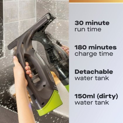 Daewoo Hurricane Clearvac Rechargeable Window Vac Daewoo Hurricane Clearvac Rechargeable Window Vac