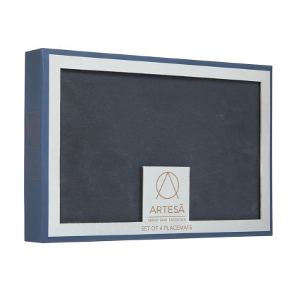 Artesa Set of 4 Slate Grey Placemats Artesa Set of 4 Slate Grey Placemats