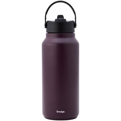 Smidge Flip Straw Bottle 900ml Autumn Berry Smidge Flip Straw Bottle 900ml Autumn Berry
