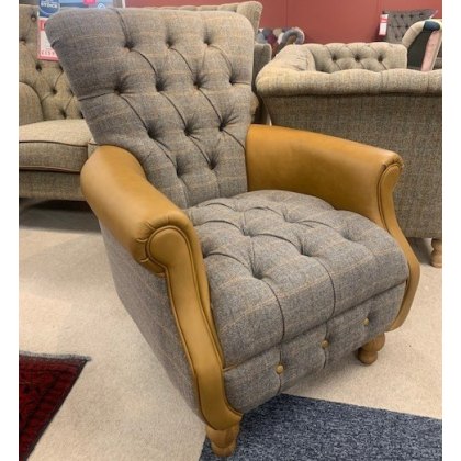 Vintage Sofa Company Westminster Armchair in Fellwood Lodge Harrison Tweed Vintage Sofa Company Westminster Armchair in Fellwood Lodge Harrison Tweed