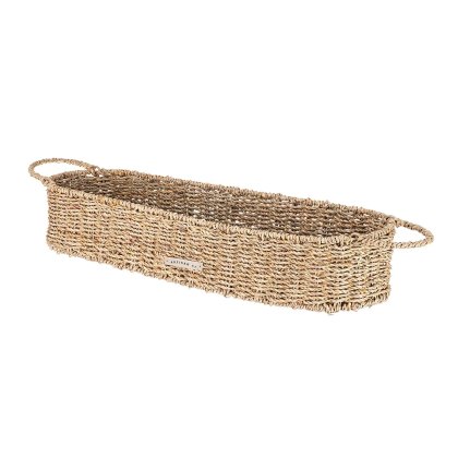 Artisan Street Long Seagrass Basket with Handles Artisan Street Long Seagrass Basket with Handles