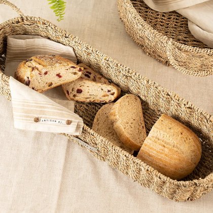 Artisan Street Long Seagrass Basket with Handles Artisan Street Long Seagrass Basket with Handles