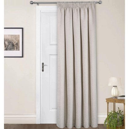 Sundour Washington Thermal Pencil Pleat Natural Door Curtain Sundour Washington Thermal Pencil Pleat Natural Door Curtain