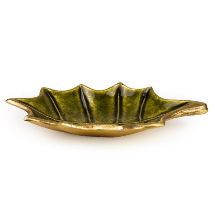 Candlelight Fig & Pomegranate Metal Leaf Bowl Candlelight Fig & Pomegranate Metal Leaf Bowl