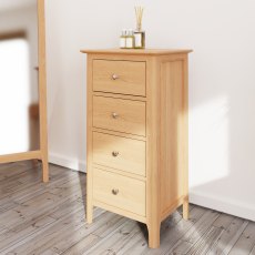 Coastal 4 Drawer Narrow Chest Coastal 4 Drawer Narrow Chest