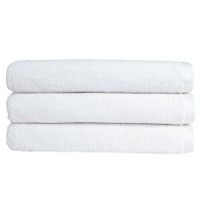 Christy Brixton Textured Towels White Aldiss of Norfolk