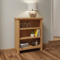 Hastings Small Wide Bookcase in Oak Hastings Small Wide Bookcase in Oak