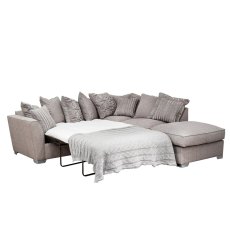 Fantasia RHF Corner Chaise Sofa & End stool with Sofa Bed