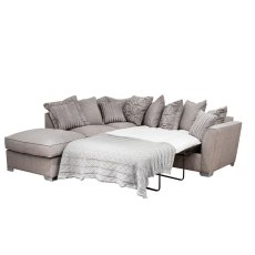 Fantasia LHF Corner Chaise Sofa & End stool with Sofa Bed