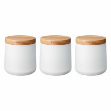 Denby Set of 3 White Storage Cannisters Denby Set of 3 White Storage Cannisters