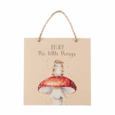 Wrendale I Enjoy The Little Things Wooden Plaque Wrendale I Enjoy The Little Things Wooden Plaque