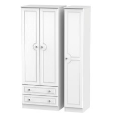 Krystal Tall Triple 2 Drawer Wardrobe Krystal Tall Triple 2 Drawer Wardrobe