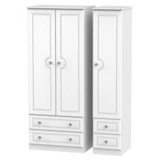 Krystal Triple 2 Drawer + Drawer Wardrobe Krystal Triple 2 Drawer + Drawer Wardrobe