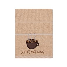 Beige Coffee Morning Tea Towel Beige Coffee Morning Tea Towel