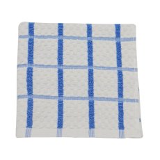 Popcorn White and Blue Waffle Tea Towel Popcorn White and Blue Waffle Tea Towel