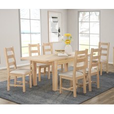 Silverdale 1.2m Extendable Dining Table and 4 Chairs