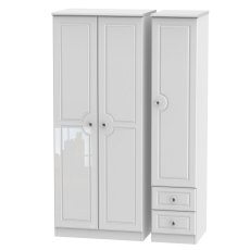 Edinburgh Triple Plain Wardrobe with Drawers Edinburgh Triple Plain Wardrobe with Drawers
