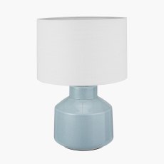Nora Duck Egg Blue Crackle Effect Table Lamp Nora Duck Egg Blue Crackle Effect Table Lamp