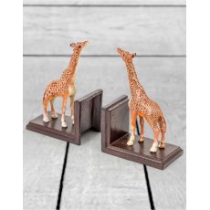 Cast Iron Antiqued Pair of Giraffe Bookends