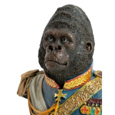 Gentry Gorilla Bust Blue