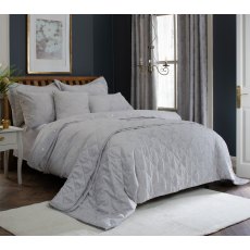 The Lyndon Co Versailles Jacquard Silver Duvet Set