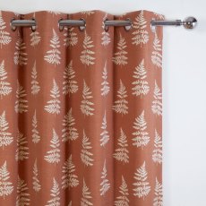 Sundor Esher Terracotta Eyelet Curtains