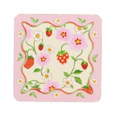 Cath Kidston Strawberry 4 Pack of Square Coasters