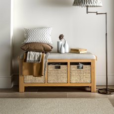 Casterton Storage Bench in Grey Casterton Storage Bench in Grey