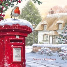 Otter House Christmas Postbox Bumper Box of Xmas Cards