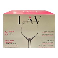 LAV Fame 480cc Set of 6 Wine Glasses