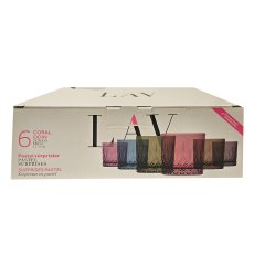 LAV Coloured Set of 6 Whiskey Tumbler