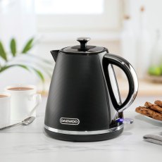 Daewoo Stirling 1.7L Pyramid Kettle Black