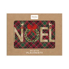 Denby Noel Tartan Set of 6 Placemats