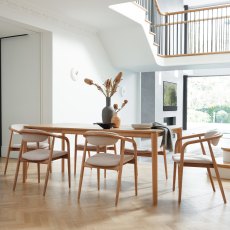 G Plan Winchester Rectangular Extending Dining Table and 6 Isabelle Chairs