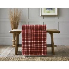 Deyongs Snuggle Touch Tartan Throw Merlot