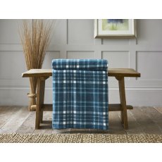 Deyongs Snuggle Touch Tartan Throw Petrol