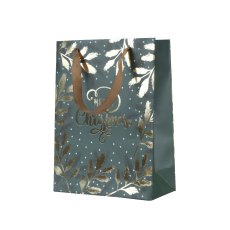 Kaemingk Gold Leaf Green Giftbag