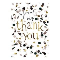 Paper House Thank You Gold Type with Confetti Cards