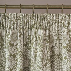 William Morris At Home Sunflower Dark Olive Curtains