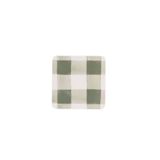 Woodbury Lane 4 Set of Gingham Green Cork Coasters