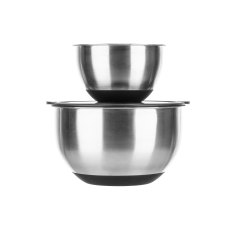 Luxe Set Of 2 Stainless Steel Mixing Bowls