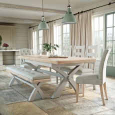 Thornham Cross Leg Extending Dining Table