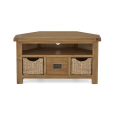 Chester Corner TV Unit with Baskets Chester Corner TV Unit with Baskets