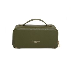 Alice Wheeler Olive Mini Train Case