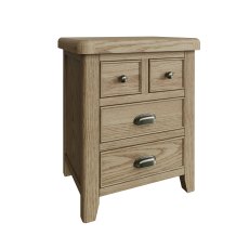 Heritage Oak Extra Large Bedside Cabinet