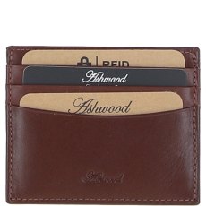 Ashwood Leather Chestnut Wallet & Keyring Gift Set