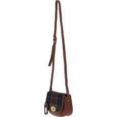 Ashwood Leather x Harris Tweed Saddle Crossbody Bag