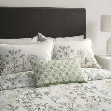 Sanderson Options Wild Angelica Duvet Cover Set Silver & Spring Leaf