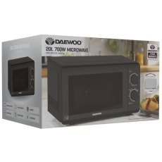 Daewoo 700W 20L Black Microwave